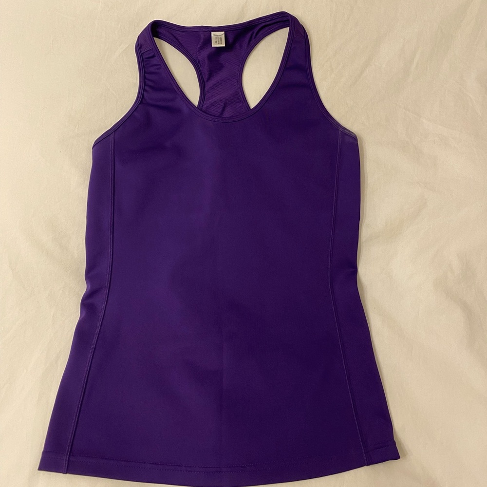 Adidas Climalite Scoopneck Racerback Tank Top XS with mesh ventilation in back